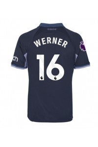 Tottenham Hotspur Timo Werner #16 Jalkapallovaatteet Vieraspaita 2023-24 Lyhythihainen